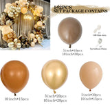 178Pcs/set Coffee Skin Color Balloons Brown Coffee Skin Balloon Arch Garland for Wedding Birthday Party Decor Supplies Baby Show