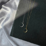 Moon Silver Plated Jewelry Temperament Crescent Clavicle Chain Pendant Necklaces for Women