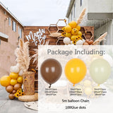 101pcs Retro Lemon Yellow DIY Pearl Latex Balloons Set Arch Garland Kit Wedding Birthday Baby Shower Party Decorations Globos