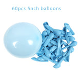 WEIGAO Blue One Foil Balloons Set First Birthday Decor One Year Old Number Balloons Baby Shower Boy 1st Birthday Decor Supplies