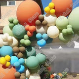 Christmas Gift 91Pcs Yellow Bean Green Blue Caffee Latex Balloons Birthday Decoration Party Party Supplies Decoration Latex Balloons Other