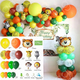 Cifeeo Jungle Safari Birthday Party Balloon Garland Arch Kit Animal Balloons for Kids Boys Birthday Party Baby Shower Decorations