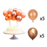 10PCS/PACK 5 Inch Balloon Cake Topper Metallic Confetti Latex Balons For Birthday Baby Shower Wedding Jungle Party Decoration