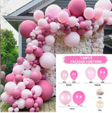 Christmas Gift Pink Balloon Garland Arch Kit Chrome Gold Latex Ballon Birthday Party Decor Kids Wedding Birthday Ballon Baby Shower Girl Decor