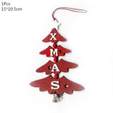 Christmas Gift Wooden Christmas Decoration for Home Christmas Tree Pendant Christmas Wood Ornaments Navidad New Year 2023