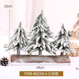 Christmas Gift New Year Artificial PE Mini Christmas Tree Ornament Tabletop Xmas Pine Trees Home Office Decoration Shopping Mall Festive Decor