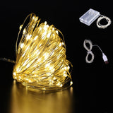 Christmas Gift 2m/3m/5m/10m Copper Wire Battery Box Garland LED Wedding Christmas Decoration for Home Decor New Year 2022 Party Festoon Light