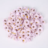 30Pcs 3cm Multicolor Daisy Flower Heads Mini Silk Artificial Flowers for Wedding Home Decoration Christmas Wreath Scrapbooking