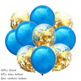 10Pcs Metal Latex Balloons Confetti Balloon Set For Wedding Birthday Party Balloon Decoration Baby Shower Helium Balloons