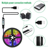 Cifeeo USB 5050 LED Strip Light  Bluetooth RGB 5V RGB Lights Flexible LED Lamp Tape Ribbon RGB TV Desktop Screen BackLight Diode Tape