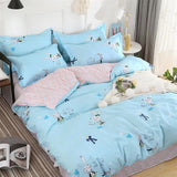 Cifeeo Nordic 220x240 Duvet Cover Bed Linen Bedding Set Cute Printed Quilt Cover Bedsheet Pillowcase Single Queen King Size Bedclothes