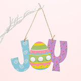 Wooden Happy Easter Decoration DIY Eggs Bunny Bird Car Pendant Hanging Ornaments Easter Decorations For Home Easter Supplies