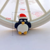 12Pcs New Cute Christmas Series Flat Back Cabochon Scrapbooking Hair Bow Center Embellishments DIY Accessories F85