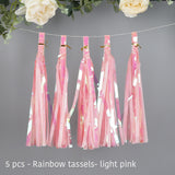 Back to college decoration   Cifeeo  Wedding Decoration Iridescent Paper Tassel Garland For Mermaid Baptism Birthday Baby Shower Decorations Unicorn Party