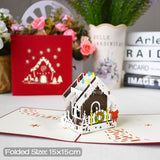 Christmas Card Santa Ride Xmas Festival New Year Card Winter Holiday Greeting Cards with Envelopes