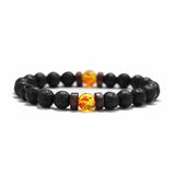 Volcanic Stone Bracelet for Men Lava Wooden 8mm Beads Bracelet Tibetan Buddha Wrist Chain Women Men's Jewelry Gift Bracelets