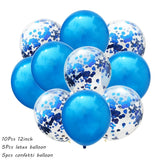 10Pcs Metal Latex Balloons Confetti Balloon Set For Wedding Birthday Party Balloon Decoration Baby Shower Helium Balloons