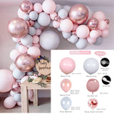 Christmas Gift Pink Balloon Garland Arch Kit Chrome Gold Latex Ballon Birthday Party Decor Kids Wedding Birthday Ballon Baby Shower Girl Decor