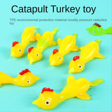 Catapult Launch Turkey Fun and Tricky Slingshot Chick Practice Chicken Elastic Flying Finger Birds Sticky Toys Decompression New