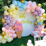 Christmas Gift 145pcs Balloons Pack Balloon Garland Arch Kit Macaron Blue Pink latex balloons For Baby Shower Birthday Wedding Party Backdrop