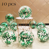 Back  To School Cifeeo 10/20 Rose Confetti Latex Transparent Balloons Metallic Confetti Ballon Baby Shower Kids Birthday Party Wedding Decoration Ball