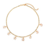 Cifeeo Fashion Bling Crystal Tennis Chain Choker Necklace for Women Gold Silver Color 7 Butterfly Cherry Pendant Necklace Party Jewelry