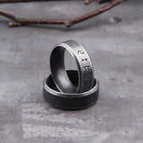 316L Stainless steel Odin Norse Viking Amulet Rune Fashion Style MEN and women fashion words RETRO Rings Jewelry