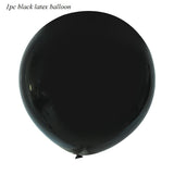 36inch Gender Reveal Balloon Black Latex Confetti Globos Fun Baby Party Decoration He or She Boy or Girl Baby Shower Supplies