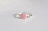 Classic Creativity Silver Color Women's Ring Oval Cut Fire Imitation Opal Engagement Ring Bridal Wedding Fashion 2021 Jewelry
