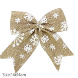 Cifeeo Christmas Bows Gifts Wrap Bows Christmas Tree Ornaments New Year Gifts Navidad Decorations For Home Wedding Car Decor Craft Bows