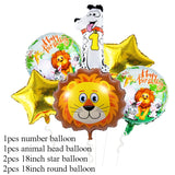 1-12 Month Photo Banner Jungle Animal Theme 1st Birthday Party Jungle Party Decorations Photo Clips One Year Old Party Supplies