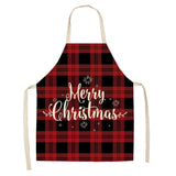 Linen Merry Christmas Apron Christmas Decorations for Home Kitchen Accessories Natal Navidad  New Year Christmas Gifts