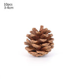 1-10pcs Natural Dried Plants Pine Cone Acorn Artificial Flower For DIY ChristmasScrapbooking Garland Wreath Wedding Decoration