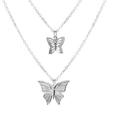 Butterfly Necklace Choker Simple Butterfly Pendant Necklaces for Women Fashion Romantic Clavicle Chain Birthday Gift Jewelry
