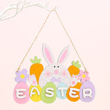 Beautiful Easter Spring Decoration Wooden Easter Ornaments Bunny Carrot Faceless Gnome