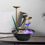 Minimalist Water Fountains Indoor Waterfall Fountain Tabletop Water Fountain Flowing Water Waterfall Feng Shui Home Decoration