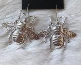 CIFEEO The Silver Plated Earrings //bee Earring//cicada Earrings//Victorian Hand Earrings//bat Earrings,insect Lovers,gothic Lovers