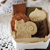 1Pc Cute Squirrel Pine Cone Chestnut Pattern Biscuit Mold Butter Pastry Cookie Stamp Mold  Household Kitchen Tools Accessories