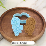 Christmas Gift Christmas Cookie Plunger Cutters Fondant Cake Mold Biscuit Sugarcraft Cake Decorating Tools