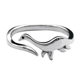Dinosaur Rings Long-necked Dragon Stegosaurus Jewelry Toy Cute Animal Open Adjustable Ring Gift  for Women Rings