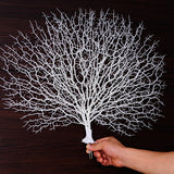 Cifeeo Christmas Gift Simple Plastic Peacock Coral Branch White Simulation Dry Branch Home Photo Studio Photography Decoration