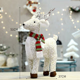 Cifeeo Elk Christmas Dolls Christmas Decorations for Home Retractable Standing Toy Birthday Party Gift Kids Santa Cluas Snowman