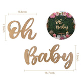 PATIMATE Oh Baby Wall Sticker It's A Boy Girl Baby Shower Decoration 1st Birthday Party Decor Kids Babyshower Gender Reveal