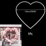 Cifeeo 60-200CM PVC Ring Balloon Arch DIY Wreath Frame Background Holder Circle Ballon Stand Wedding Birthday Party Decor Baby Shower