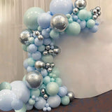 Christmas Gift 103pcs DIY Pastel Macaron Blue Mint Balloon Garland Sliver Globos Arch Kit  Birthday Wedding Baby Shower Anniversary Party Decor