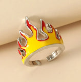 Opening Rings for Women Metal Charms Vintage Punk Friendship Rings