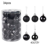 34pcs/lot Colorful Christmas Balls Xmas Tree Ornaments Christmas Tree Balls Kerst Navidad Natal Decorations New Year 2021 Gift