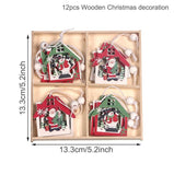 Christmas Gift Christmas Wooden Pendant Merry Christmas Decorations For Home 2022 Cristmas Ornament Xmas Navidad Gifts Happy New Year 2023