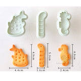 Valentine's Day Sandwich Biscuit Mould 3D Cookie Pressing Mould Flower Love Heart Fruit Animal Cat Christmas Shape Baking Mold