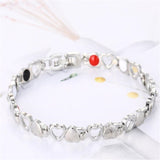 Men Women Healthy Magnetic Bracelet Titanium Steel Power Therapy Magnets Bangles Lovers Heart Bracelet & Bangles Jewelry